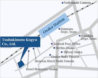  Osaka Headquarters Access Map